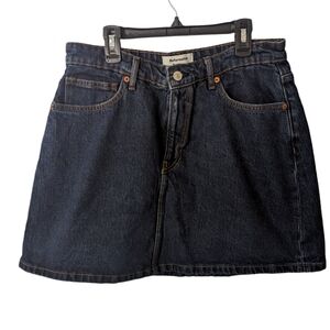 Reformation Jeans Lydia High Rise Denim Mini Skirt Size 30